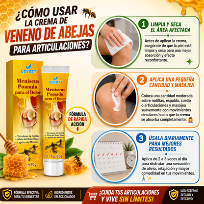 Crema de Veneno de Abejas para Articulaciones