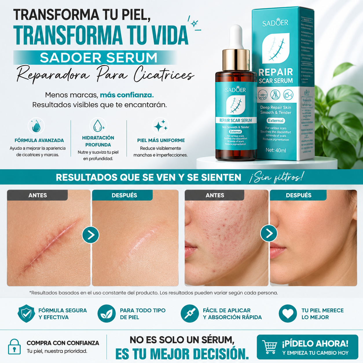 Sadoer Serum Reparadora Para Cicatrices