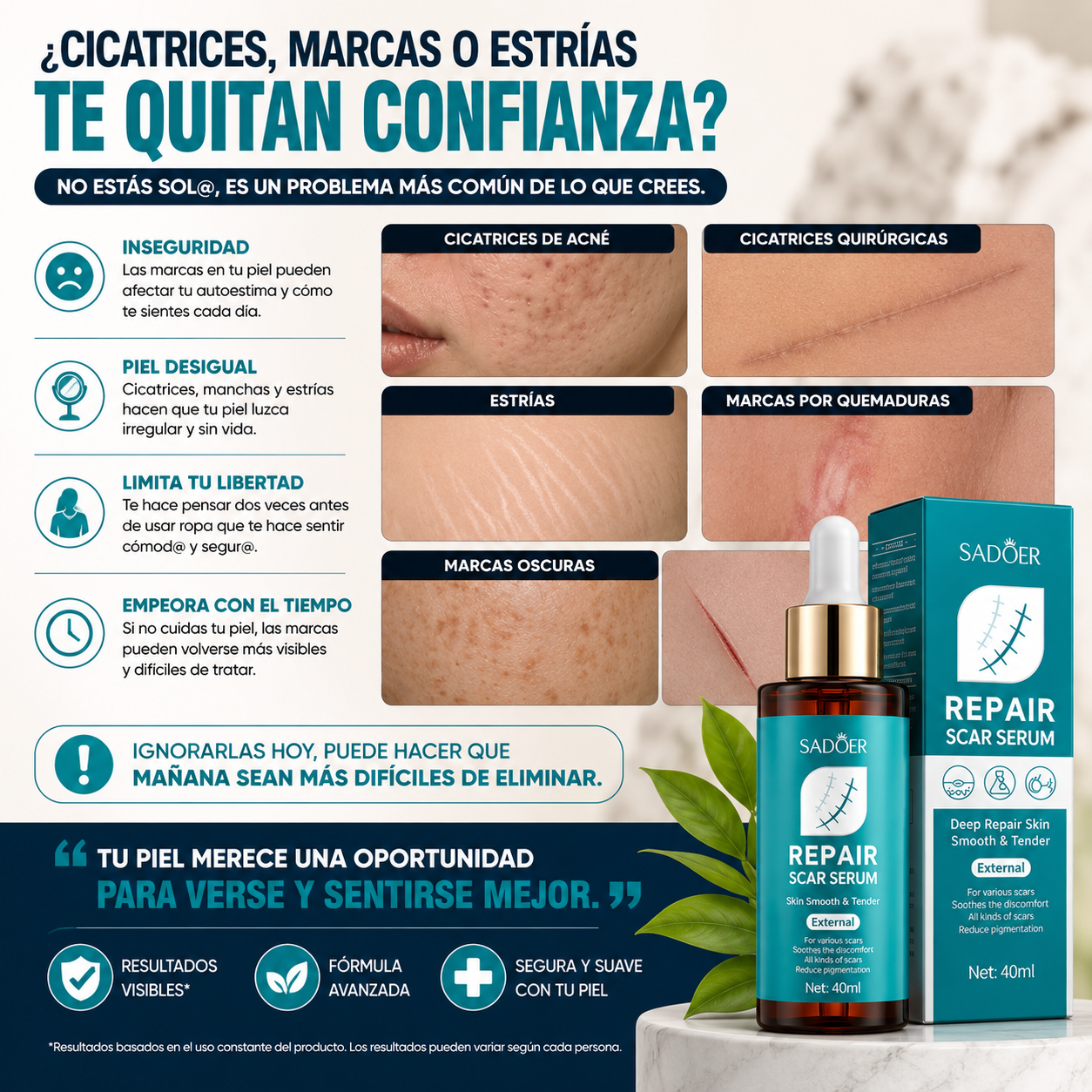 Sadoer Serum Reparadora Para Cicatrices
