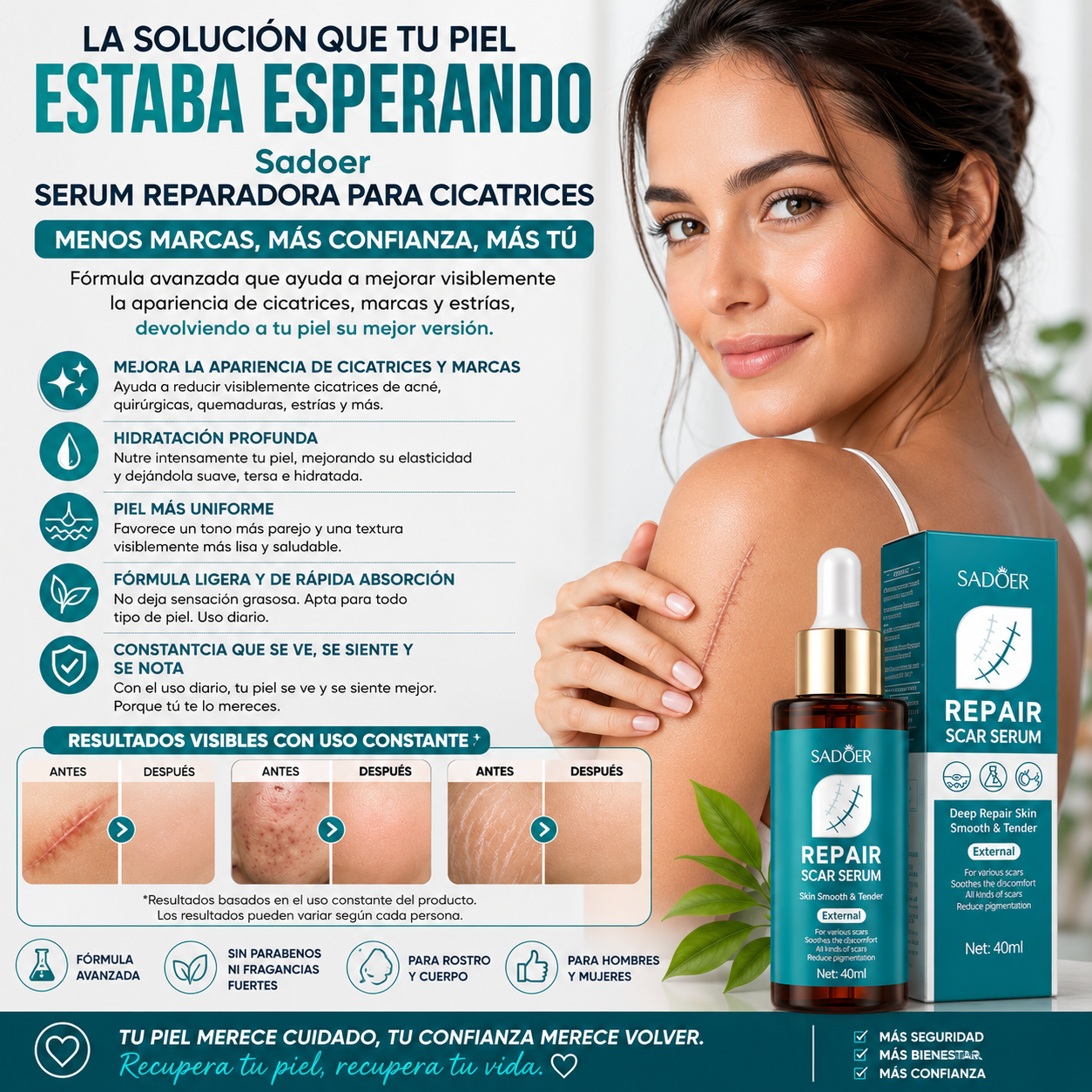 Sadoer Serum Reparadora Para Cicatrices