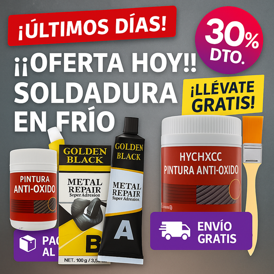 SellaTodo PEGAMENTO PROFESIONAL A/B. (Compra hoy y recibe gratis Pintura especial para óxido)