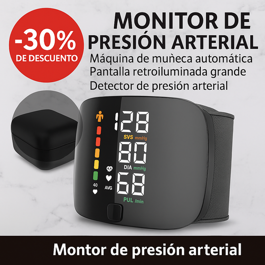 Monitor de Presión Arterial Digital en Muñeca