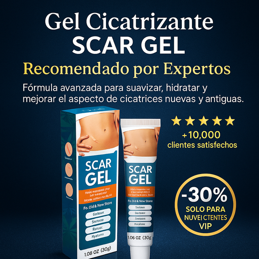 ScarGel - Crema Avanzada para Cicatrices Nuevas y Antiguas
