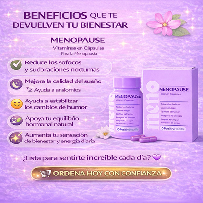 MENOPAUSE Vitaminas en Capsulas Para la Menopausia