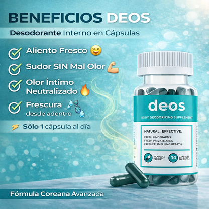 DEOS - Suplemento Desodorante Interno (30 Capsulas)