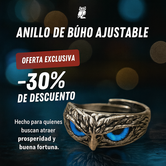Anillo de Buho Ajustable