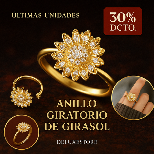 Anillo Giratorio de girasol Anti Estrés
