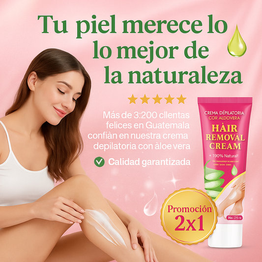 2x1 Crema Depilatoria UNISEX Hair Removal Cream OFERTA HOY😍