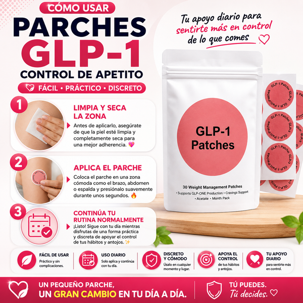 Parches GLP1 Naturales Originales 60Días