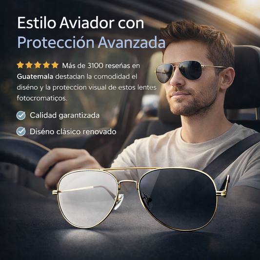 LENTES DE AVIADOR FOTOCROMÁTICOS