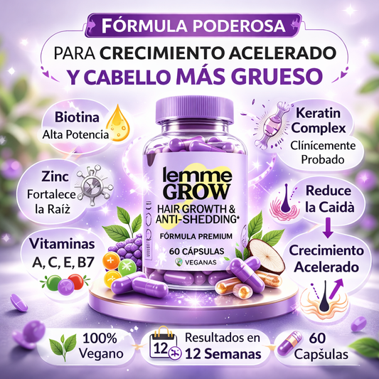 Tratamiento de Crecimiento Capilar Lemme Grow - 60 Capsulas