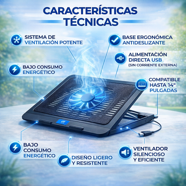 Soporte Ventilado Para Portátil Pro