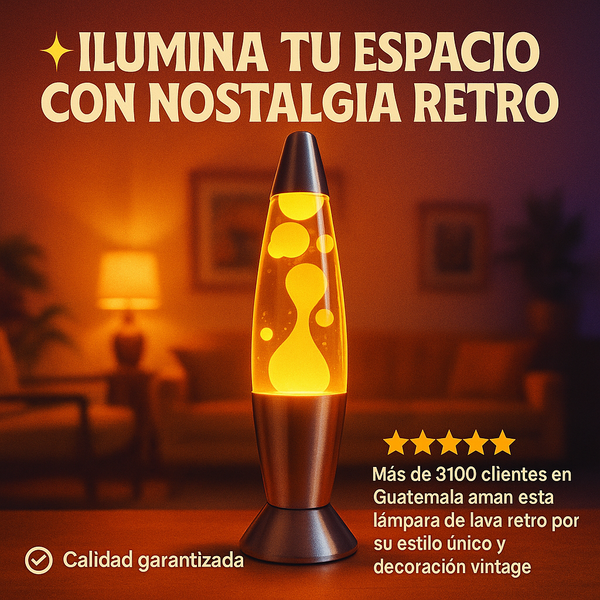 Lámpara LED Cambia Colores Retro
