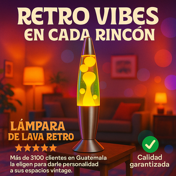 Lámpara LED Cambia Colores Retro