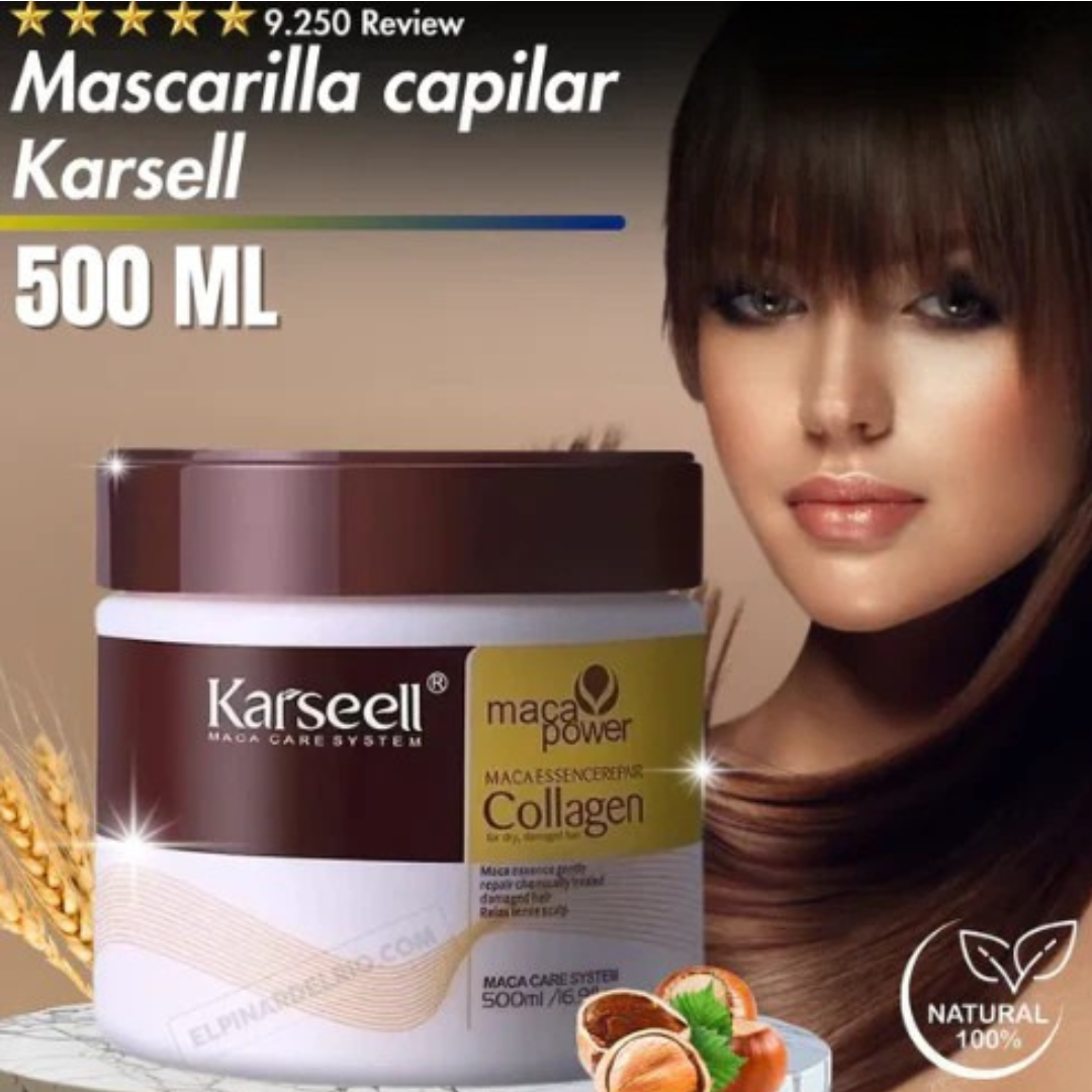 Karseell Liso Nutri-Plus: Mascarilla de Colágeno, Nuez y Aguacate