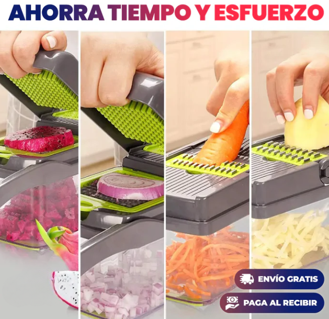 Picadora de Verduras Multifuncional 7 en 1