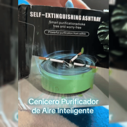 Cenicero Purificador Multifuncional Inteligente USB