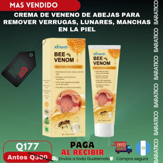 🐝 Bee Venom - Crema con Veneno de Abeja para Verrugas y Marcas Cutáneas (Oferta BlackFriday) Compra hoy y lleva Serum de Regalo adicional
