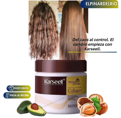Karseell Liso Nutri-Plus: Mascarilla de Colágeno, Nuez y Aguacate