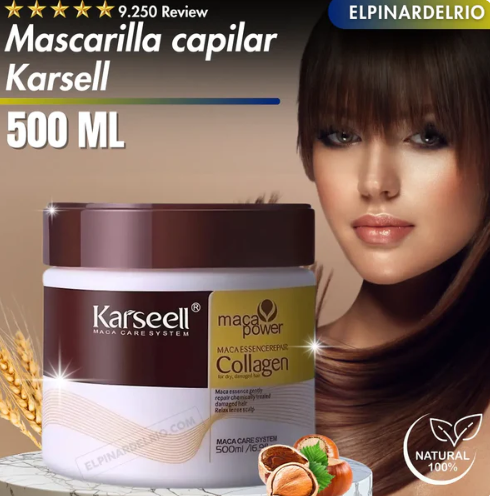 Karseell Liso Nutri-Plus: Mascarilla de Colágeno, Nuez y Aguacate