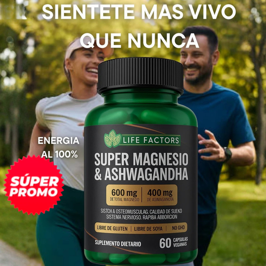 SUPER MAGNESIO & ASHWAGANDHA X 60 CAPS