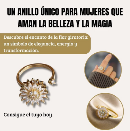 Anillo Giratorio de girasol Anti Estrés