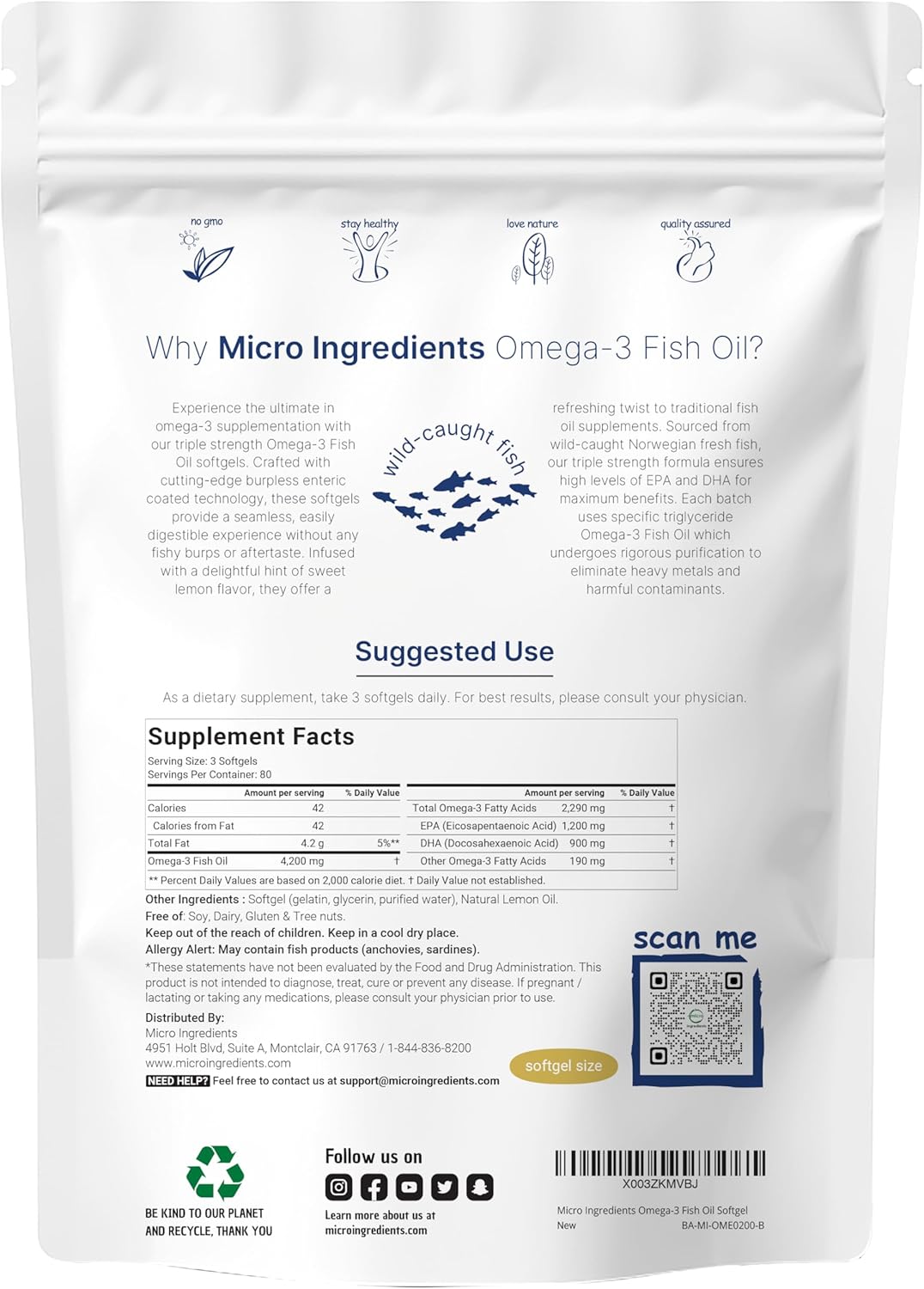 Omega 3 Triple Fuerza 3000mg