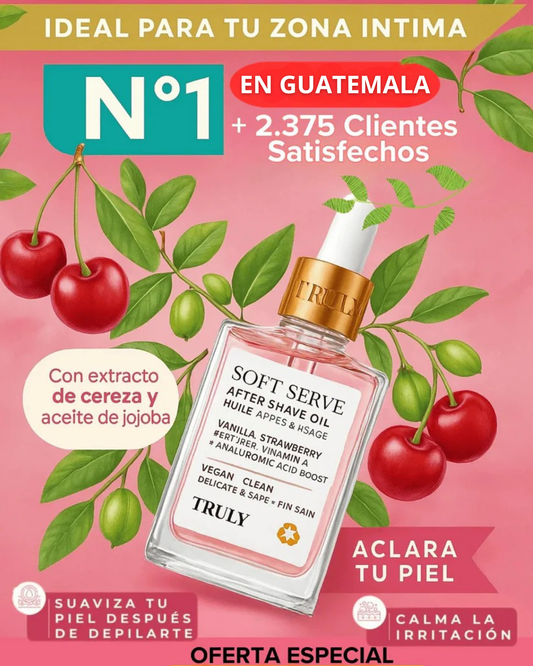 Soft Serve Truly - Aceite Íntimo para Piel Radiante y Suave