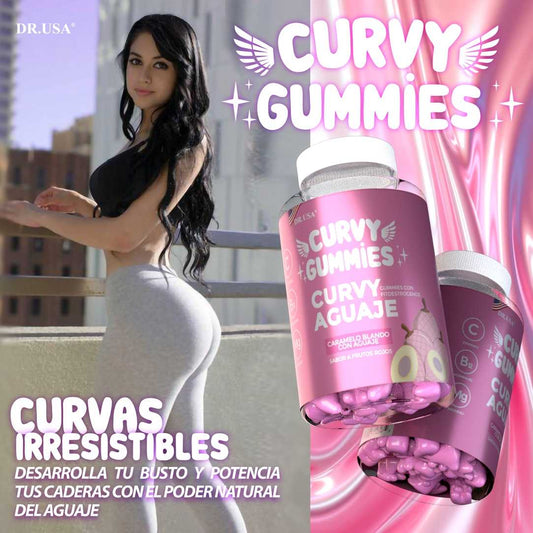 Curvy Gummies x60 - Aumenta y Moldea Tu Figura - Caderas Y Senos