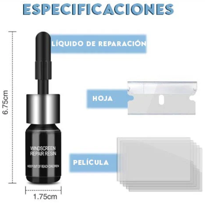 Liquid Glass Pro Reparador de Vidrios