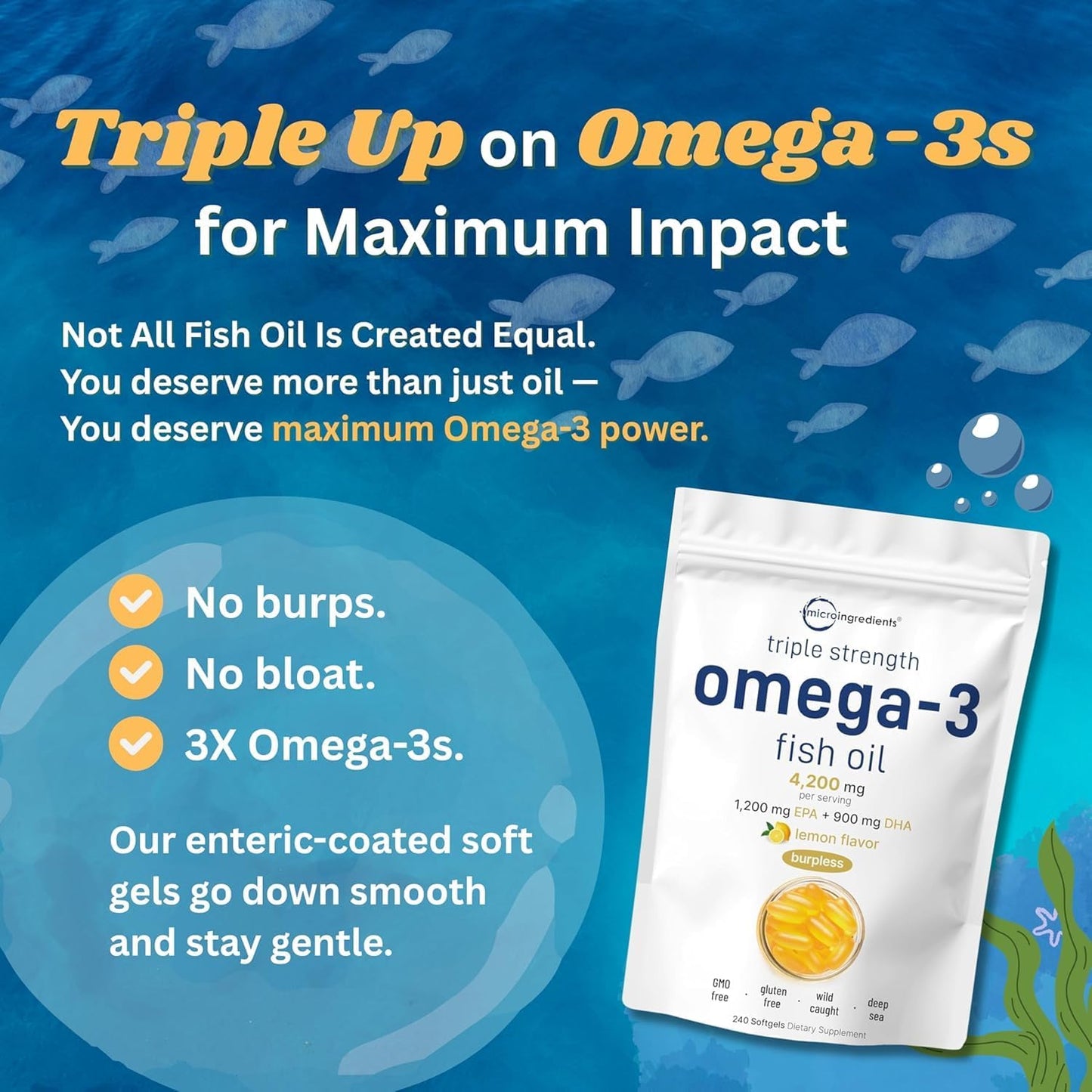 Omega 3 Triple Fuerza 3000mg
